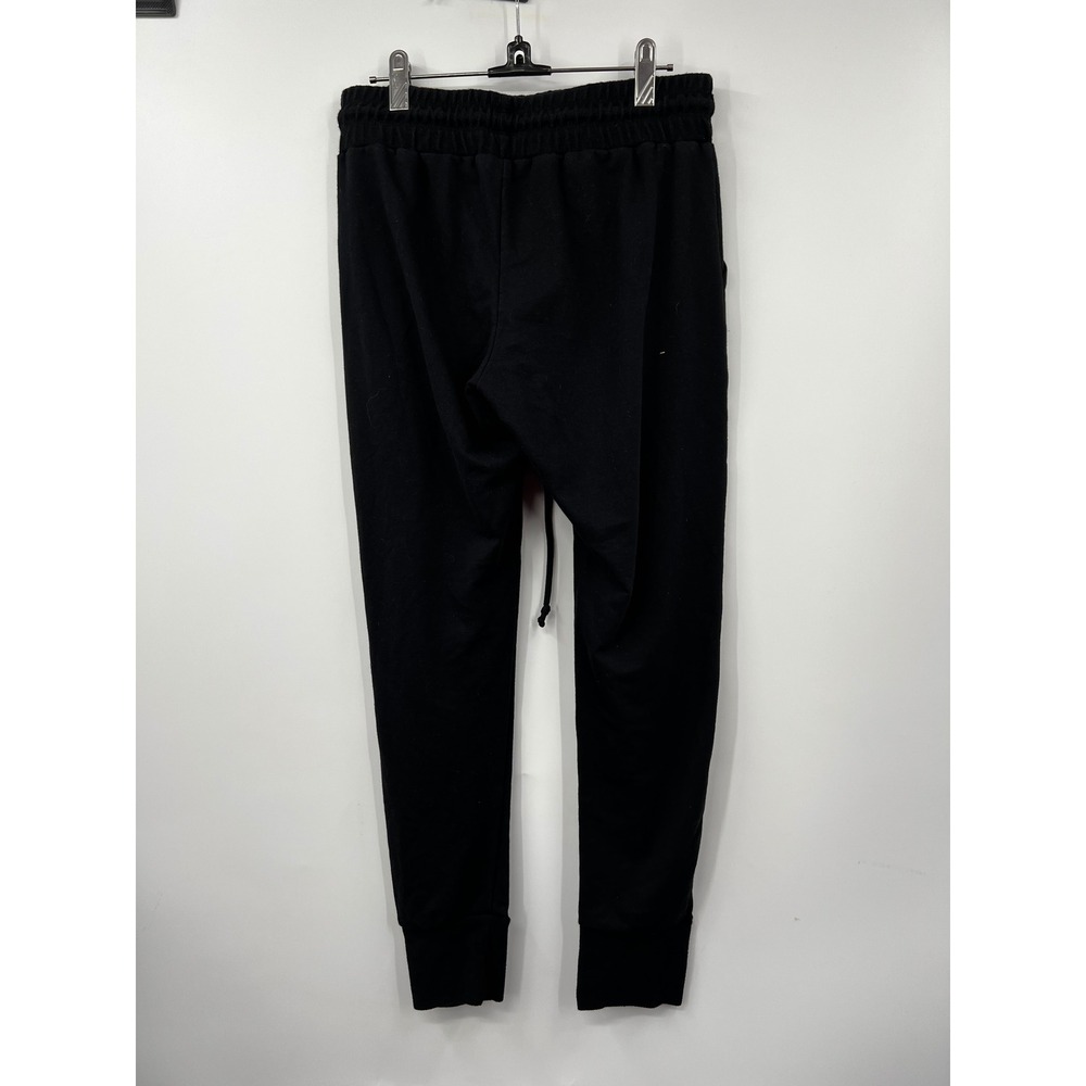 FREE PEOPLE Black Cozy Jogger Sweatpants Drawstring Waist Cuffed Ankle - Picture 6 of 9